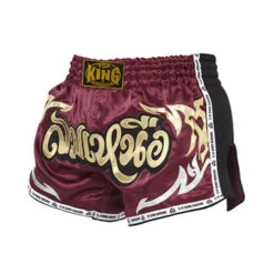 Top King Retro Muay Thai Shorts Red