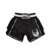 Pitbull Retro Muay Thai Shorts - Black/White 1 Pitbull Retro Muay Thai Shorts - Black/White -Thefightfactory Shop 103 Pitbull Retro Muay Thai Shorts BlackWhite