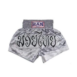 Han Muay Thai Shorts Silver