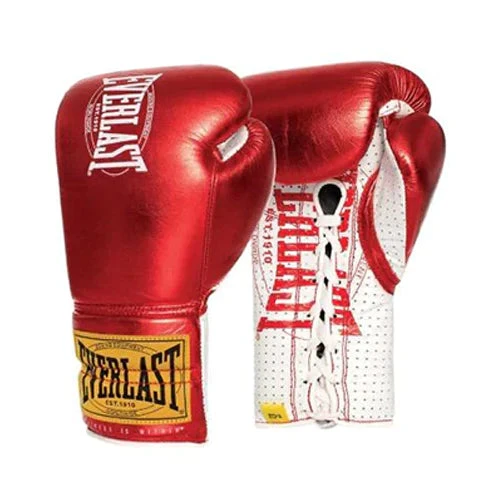 Everlast Boxing 1910 Classic Fight Gloves 10oz Lace Up 4 Everlast Boxing 1910 Classic Fight Gloves 10oz Lace Up - Image 2