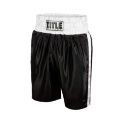Title Edge Pro Boxing Shorts Black White