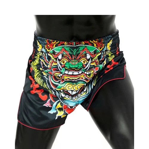 Fairtex Slim Cut Muay Thai Shorts Kabuki BS1912 3 Fairtex Slim Cut Muay Thai Shorts Kabuki BS1912