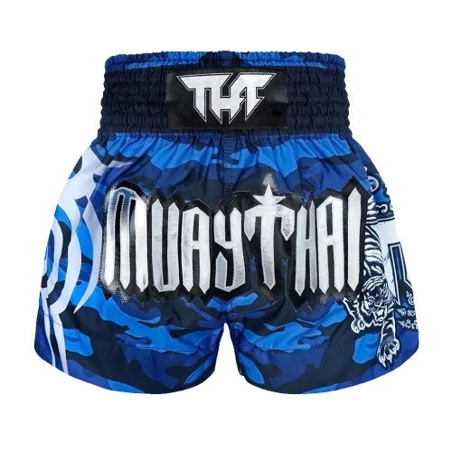 TUFF - Blue Camouflage Muay Thai Shorts 3 TUFF - Blue Camouflage Muay Thai Shorts