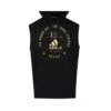 Adidas Boxing Sleeveless Hoodie Black Gold 2 Adidas Boxing Sleeveless Hoodie Black Gold -Thefightfactory Shop 3 Adidas Boxing Sleeveless Hoodie Black Gold