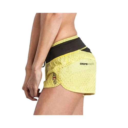 Grips Womens Functional Training Shorts Yellow Dragon 4 Grips Womens Functional Training Shorts Yellow Dragon - Image 2