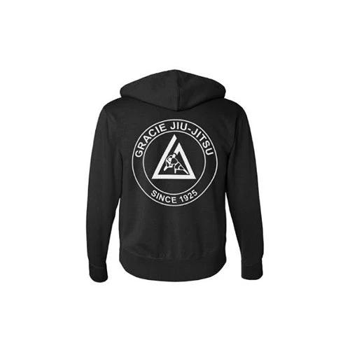 Gracie Jiu Jitsu Black Zip Hoodie 4 Gracie Jiu Jitsu Black Zip Hoodie - Image 2