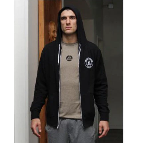 Gracie Jiu Jitsu Black Zip Hoodie 5 Gracie Jiu Jitsu Black Zip Hoodie - Image 3