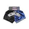 Han Muay Thai Boxing Shorts Black Blue 2 Han Muay Thai Boxing Shorts Black Blue -Thefightfactory Shop 53 Han Muay Thai Boxing Shorts Black Blue