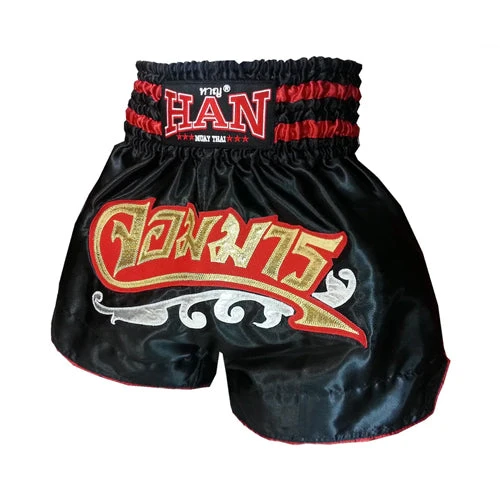 Han Muay Thai Shorts The Great Demon - BLACK 3 Han Muay Thai Shorts The Great Demon - BLACK