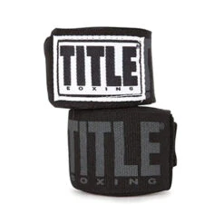 Title Boxing Power-Flex Elite 180" Boxing Hand Wraps Black
