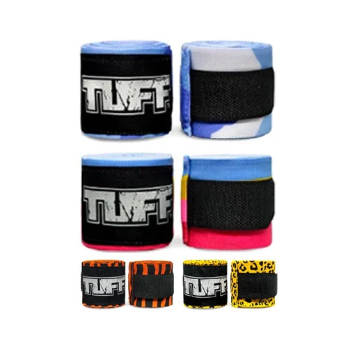 TUFF Muay Thai Boxing Hand Wraps 4.5m Stretch 3 TUFF Muay Thai Boxing Hand Wraps 4.5m Stretch