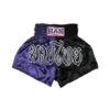 Han Muay Thai Shorts Black Purple 1 Han Muay Thai Shorts Black Purple -Thefightfactory Shop 77 Han Muay Thai Shorts Black Purple