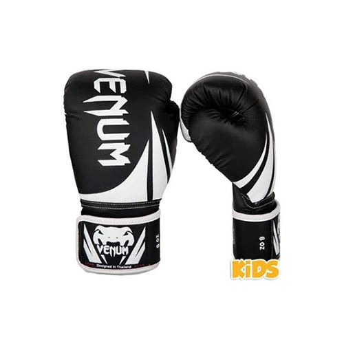 Venum Challenger 2.0 Kids Boxing Gloves - Black/White 4 Venum Challenger 2.0 Kids Boxing Gloves - Black/White - Image 2