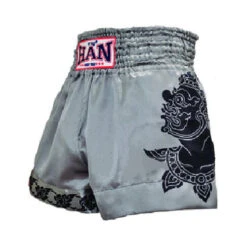 Han Muay Thai Shorts Yak Giant Demon Dark Gray