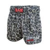 Han Muay Thai Shorts Black Grey Leopard 2 Han Muay Thai Shorts Black Grey Leopard -Thefightfactory Shop 84 Han Muay Thai Shorts Black Grey Leopard