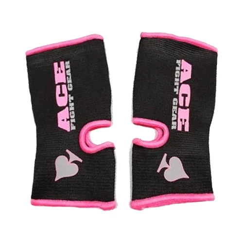 Ace Ill Fortune Muay Thai Ankle Supports Pink 3 Ace Ill Fortune Muay Thai Ankle Supports Pink