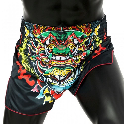 Fairtex Slim Cut Muay Thai Shorts Kabuki BS1912 4 Fairtex Slim Cut Muay Thai Shorts Kabuki BS1912 - Image 2