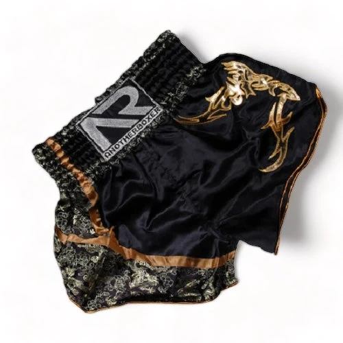 Another Boxer Muay Thai Shorts Black Gold 3 Another Boxer Muay Thai Shorts Black Gold