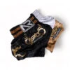 Another Boxer Muay Thai Shorts Black White 2 Another Boxer Muay Thai Shorts Black White -Thefightfactory Shop ABBGW