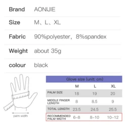 Aonijie Breathable Anti Slip Running Gloves 13 Aonijie Breathable Anti Slip Running Gloves -Thefightfactory Shop AONIJIEBreathableAntiSlipRunningGloves4