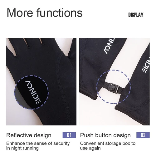 Aonijie Breathable Anti Slip Running Gloves 9 Aonijie Breathable Anti Slip Running Gloves - Image 7