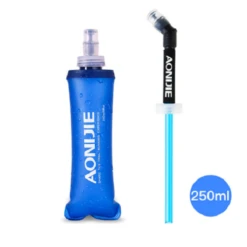 Aonijie Folding Collapsible Soft Flask Water Bottle With Straw 10 Aonijie Folding Collapsible Soft Flask Water Bottle With Straw -Thefightfactory Shop AONIJIEFoldingCollapsibleSoftFlaskWaterBottlewithStraw250