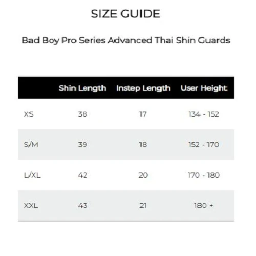 Bad Boy Pro Series Advanced Thai Shin Guards 6 Bad Boy Pro Series Advanced Thai Shin Guards - Image 4