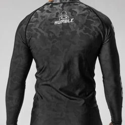 Humble Black Camo Rashguard -Thefightfactory Shop Blackcamobackview500x500x72px