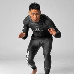 Humble Black Camo Rashguard -Thefightfactory Shop Blackcamoheroview500x500x72px