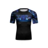 CL Sport Tropics Rashguard Short Sleeve Blue -Thefightfactory Shop CL Sport Tropics Blue SS