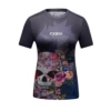 CL Sport Women Skull Roses Rashguard Short Sleeve 2 CL Sport Women Skull Roses Rashguard Short Sleeve -Thefightfactory Shop CL Sport Women Skull Roses Rashguard Short Sleeve