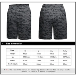 CL Sport Sub Hunter Shorts Grey -Thefightfactory Shop CLSportSubHunterShortsGreySizeChart