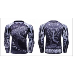 CL Sport Snake Rashguard Long Sleeve -Thefightfactory Shop CLSportsSnakeRashguard