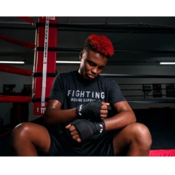 Fighting 180” Semi Elastic Hand Wraps 19 Fighting 180” Semi Elastic Hand Wraps -Thefightfactory Shop FIGHTING180 SemiElasticHandWrapsBlack2