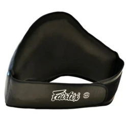 Fairtex BPV2 Leather Belly Pad -Thefightfactory Shop FairtexLeatherBellyPadBlkBack
