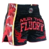 Fluory Eternity Camo Retro Muay Thai Shorts Red -Thefightfactory Shop Fluory Eternity Camo Retro Muay Thai Shorts Red