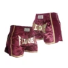 Fluory Eternity Classic Retro Muay Thai Shorts Maroon 1 Fluory Eternity Classic Retro Muay Thai Shorts Maroon -Thefightfactory Shop Fluory Eternity Classic Retro Muay Thai Shorts Maroon