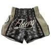 Fluory Eternity Snake Retro Muay Thai Shorts Grey -Thefightfactory Shop Fluory Eternity Snake Retro Muay Thai Shorts Grey