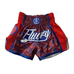Fluory Eternity Snake Retro Muay Thai Shorts Red