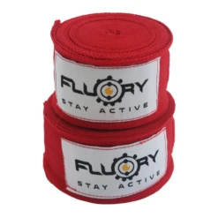 Fluory Boxing Handwraps 3m -Thefightfactory Shop FluoryBoxingHandwrapsRed