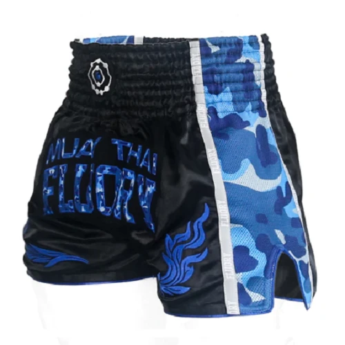 Fluory Eternity Camo Retro Muay Thai Shorts Blue 4 Fluory Eternity Camo Retro Muay Thai Shorts Blue - Image 2