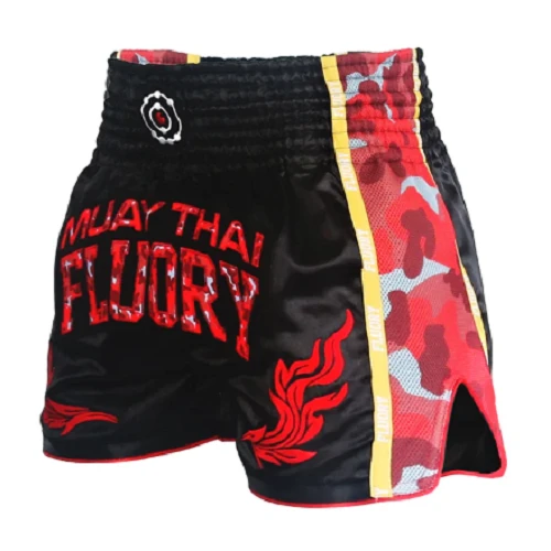 Fluory Eternity Camo Retro Muay Thai Shorts Red 4 Fluory Eternity Camo Retro Muay Thai Shorts Red - Image 2