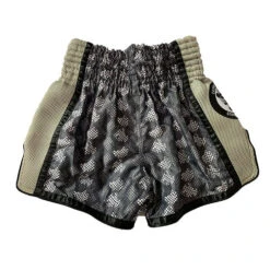 Fluory Eternity Snake Retro Muay Thai Shorts Grey -Thefightfactory Shop FluoryEternitySnakeRetroMuayThaiShortsGrey1