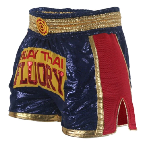 Fluory Abundance Retro Muay Thai Shorts Blue 4 Fluory Abundance Retro Muay Thai Shorts Blue - Image 2