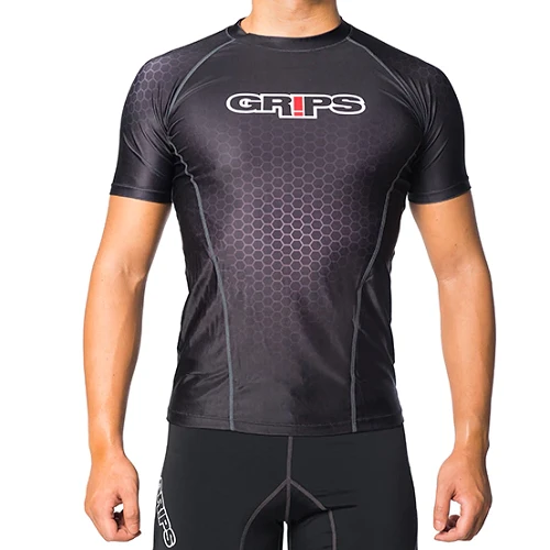 Grips GT01 Short Sleeve Rashguard Black 3 Grips GT01 Short Sleeve Rashguard Black