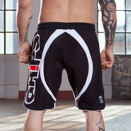 Grips G-Battle NO-GI Shorts Black White 4 Grips G-Battle NO-GI Shorts Black White - Image 2