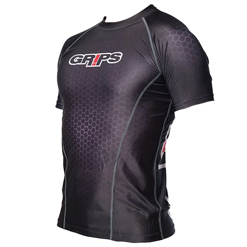 Grips GT01 Short Sleeve Rashguard Black 4 Grips GT01 Short Sleeve Rashguard Black - Image 2