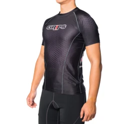 Grips GT01 Short Sleeve Rashguard Black 11 Grips GT01 Short Sleeve Rashguard Black -Thefightfactory Shop Gripsssrashie3