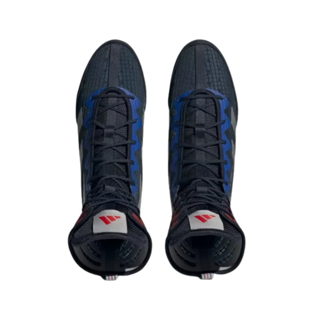 Adidas Box Hog 4 Boxing Shoes Boots - Legend Ink Silver Grey 4 Adidas Box Hog 4 Boxing Shoes Boots - Legend Ink Silver Grey - Image 2