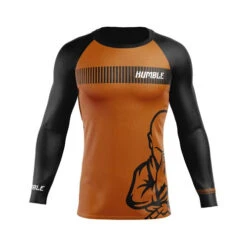 Humble Long Sleeve Ranked Rash Guards 19 Humble Long Sleeve Ranked Rash Guards -Thefightfactory Shop HumbleBrownrankmockupFRONT1080x1080